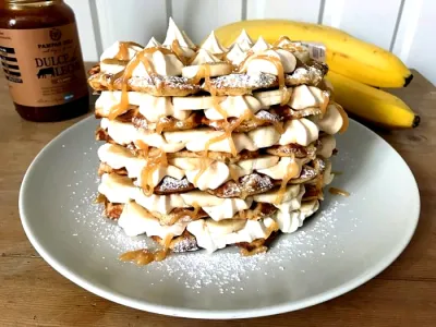 Glutenfria bananvåfflor