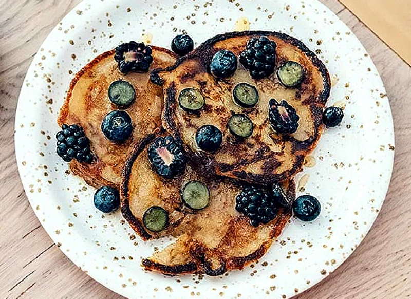 Veganska bananpannkakor