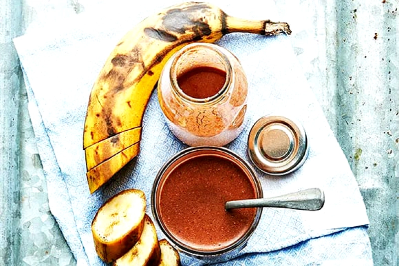 Banan- och chokladsmoothie