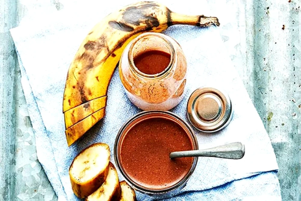 Banan- och chokladsmoothie