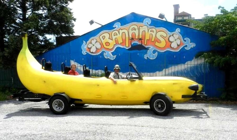 Sju meter lång bananbil