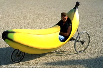 En bananformad trehjuling