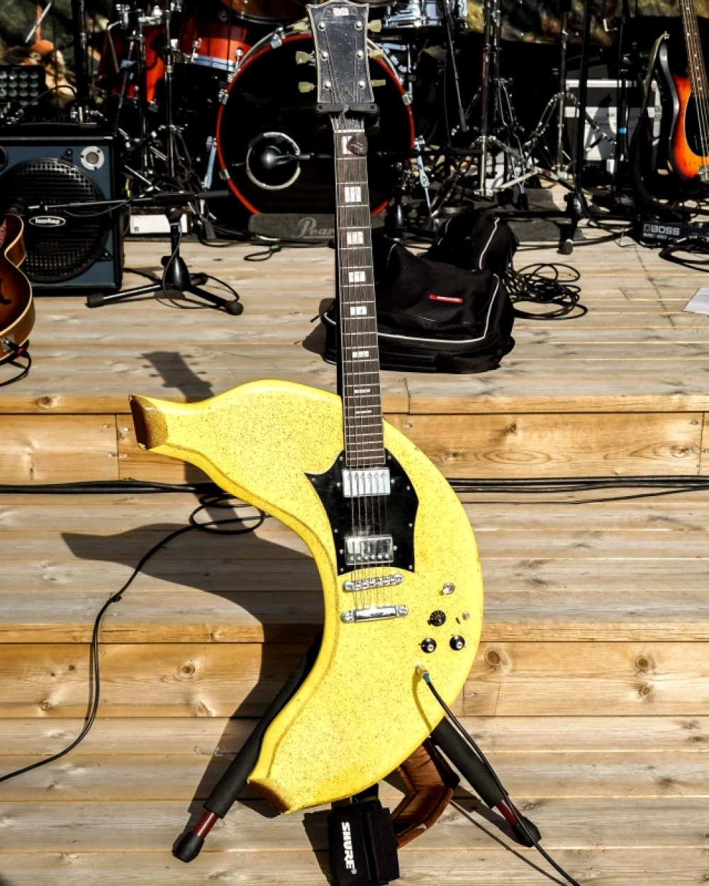 Banarnes elektriska banangitarr