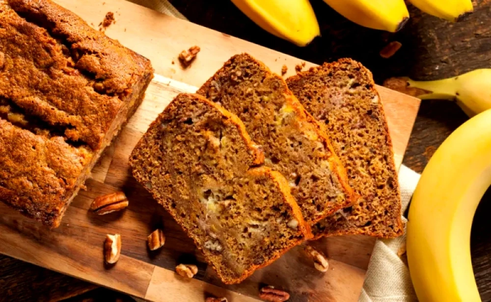 Söt och kryddig banankaka