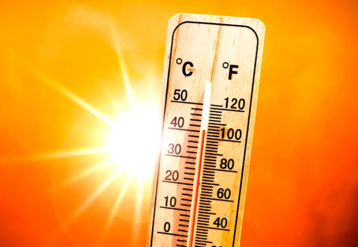 Termometer som visar 40 grader celsius.