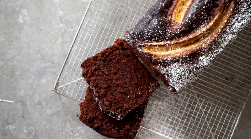 Banan- och chokladkaka