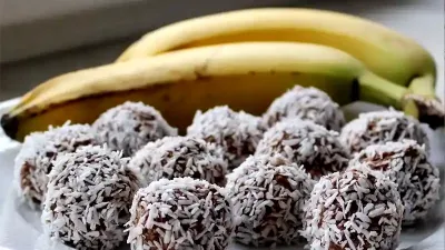 Chokladbollar med banan