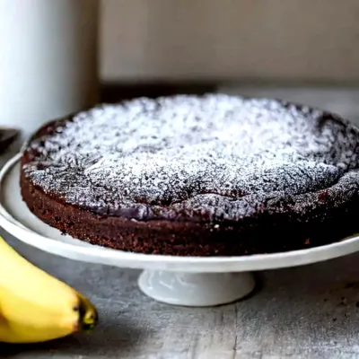 Vegansk banankladdkaka