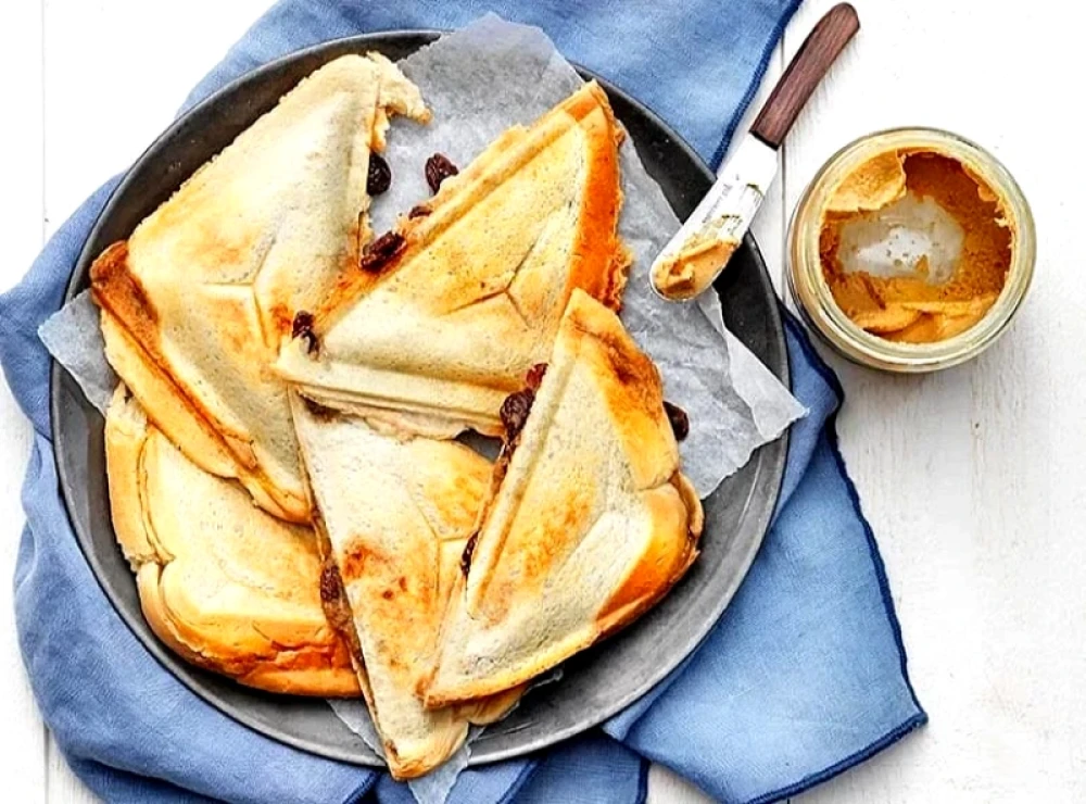 Klämmacka med banan och russin