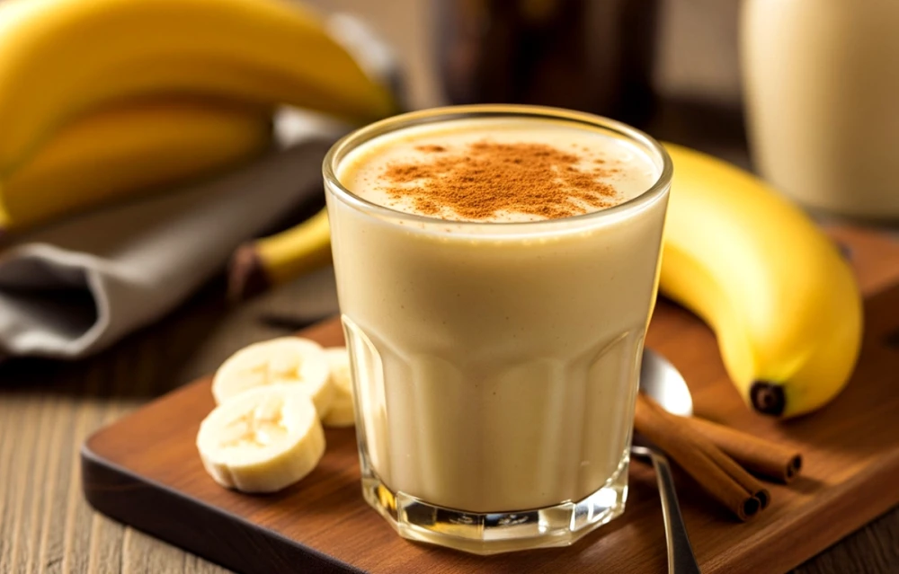 Bananmilkshake med kanel