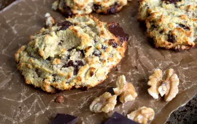 Glutenfria bananscones med choklad