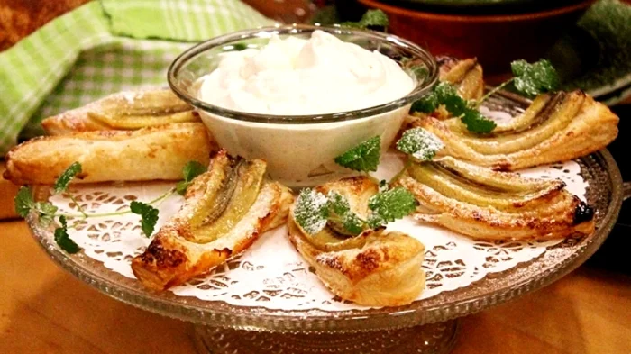 Banan i smördegspuff