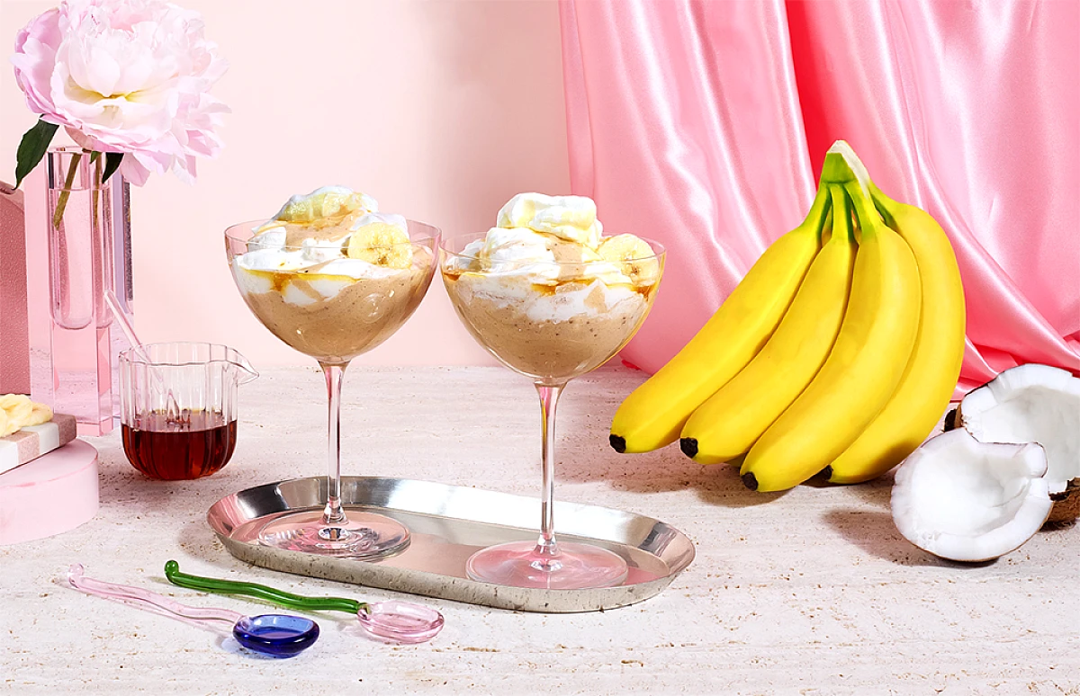 Växtbaserad bananmousse