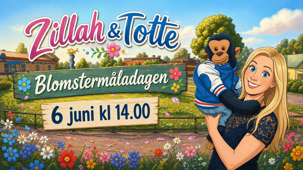 Zillah & Totte kommer till Blomstermåladagen